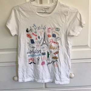 J. by J. Crew Collector Tee Europe Shirt Size S